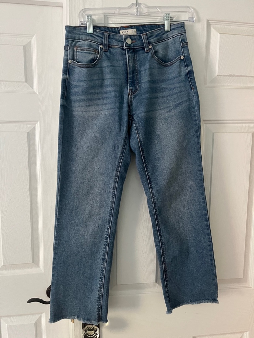 OAT brand Mid-Rise Straight Leg Blue Jeans